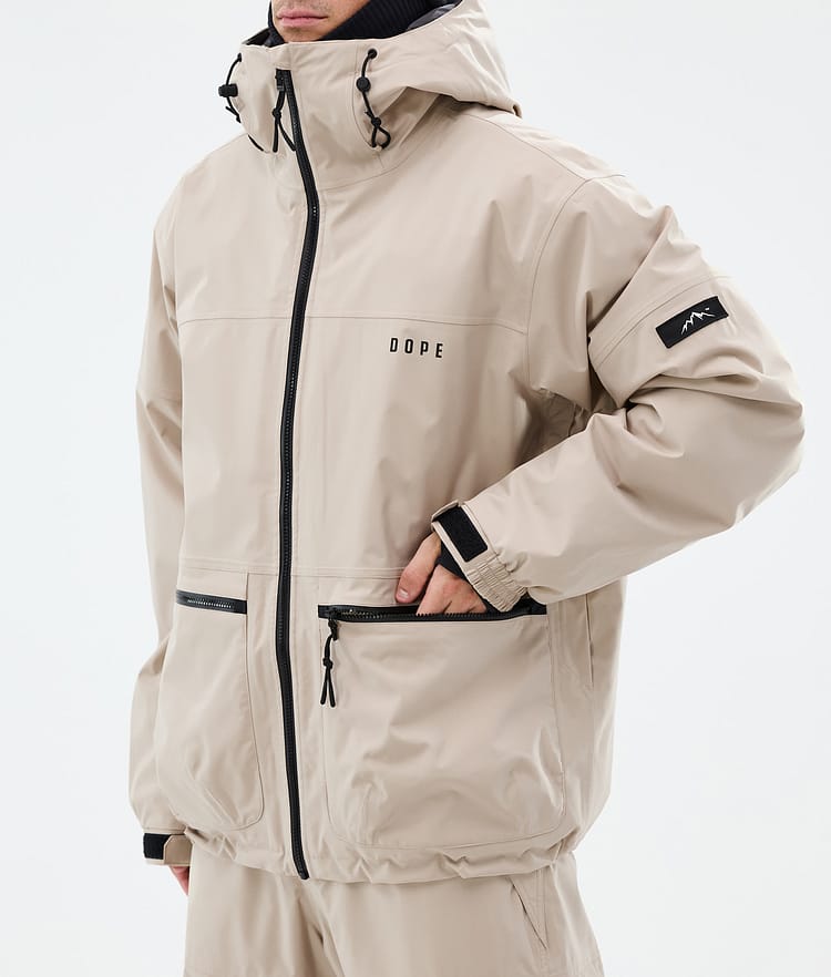 Vertex Ski Jacket Men Sand, Image 7 of 8