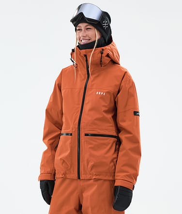 Vertex W Kurtka Snowboardowa Kobiety Burned Orange