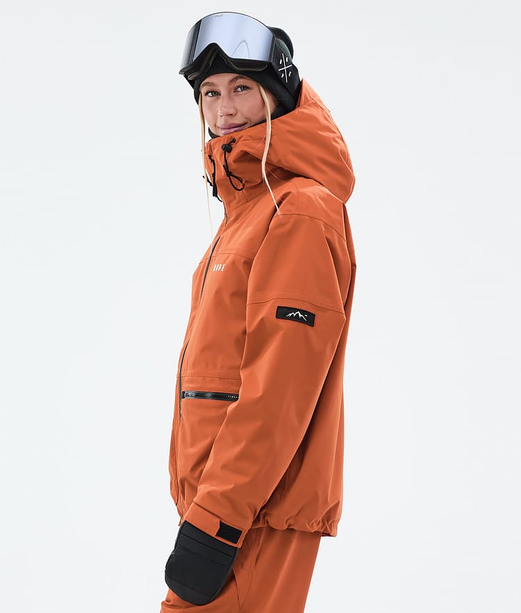 Vertex W Snowboard Jacket Women Burned Orange, Image 5 of 8