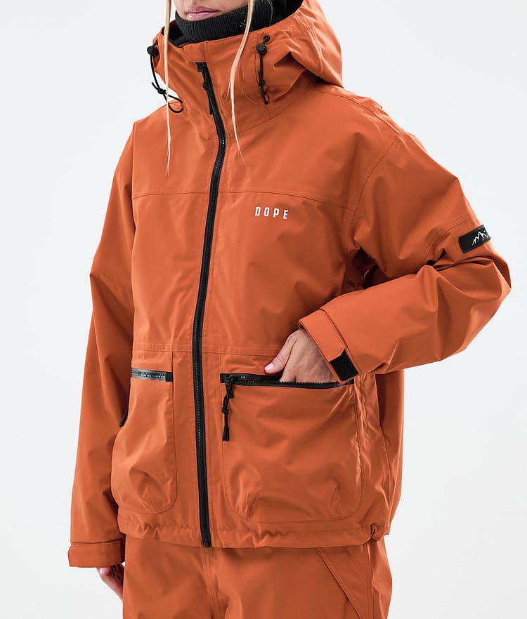 Vertex W Ski Jacket Women Burned Orange, Image 7 of 8