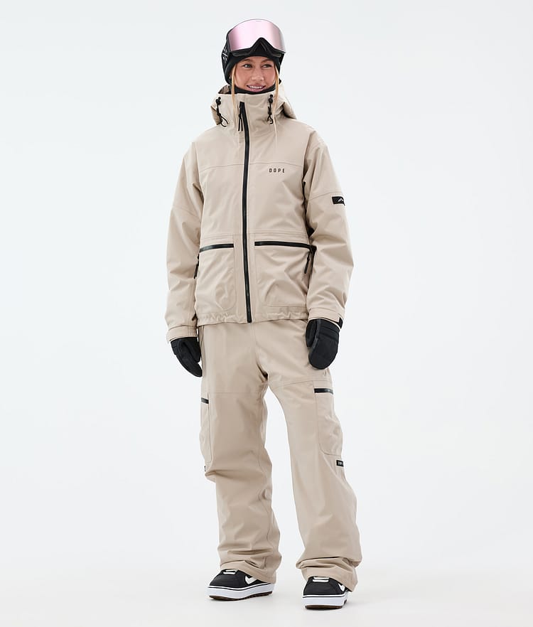 Vertex W Snowboard Jacket Women Sand, Image 2 of 8