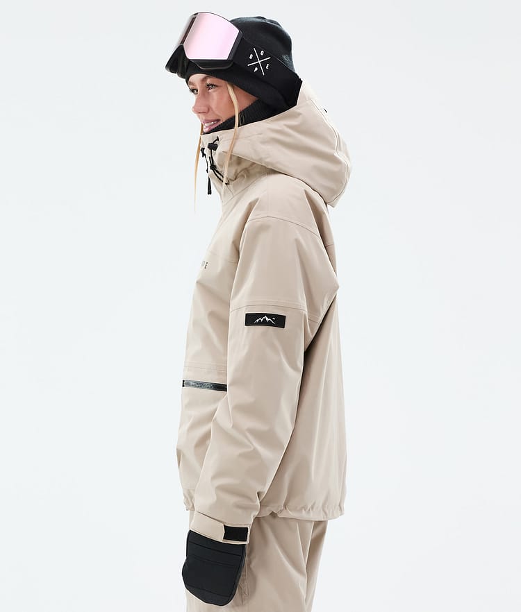 Vertex W Snowboard Jacket Women Sand, Image 5 of 8