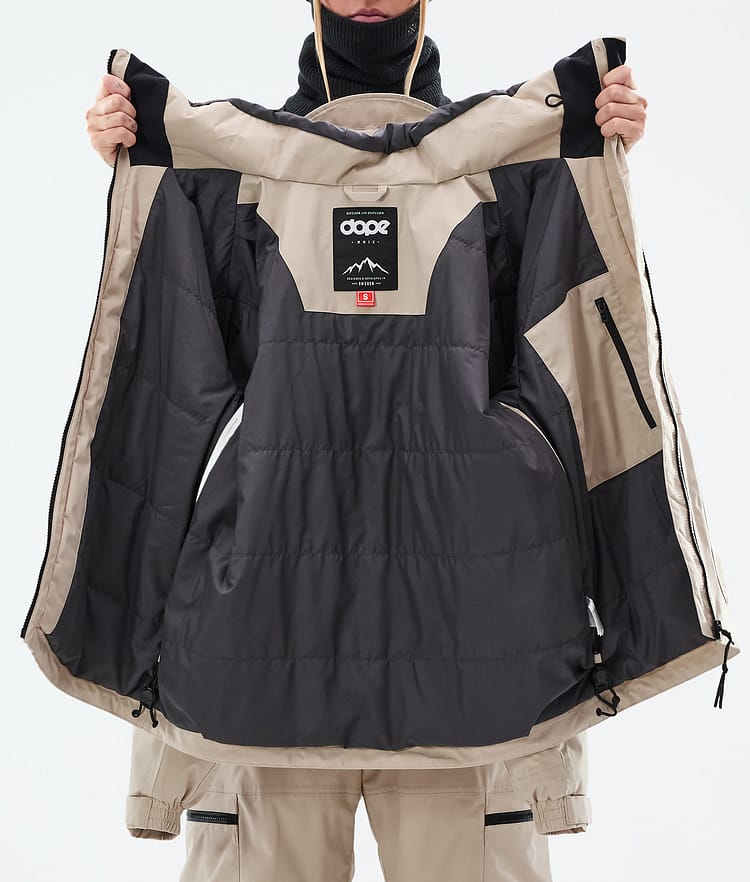 Vertex W Ski Jacket Women Sand, Image 8 of 8