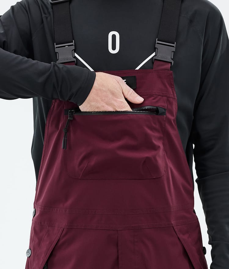 Vertex Ski Pants Men Burgundy, Image 6 of 7