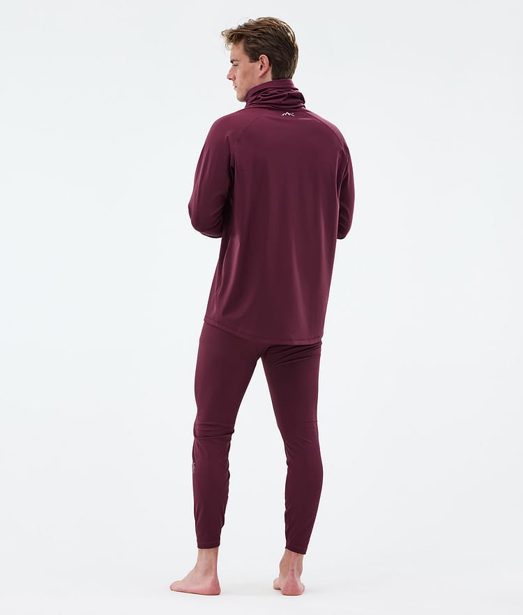 Snuggle Legginsy Termoaktywne Mężczyźni 2X-Up Burgundy, Zdjęcie 4 z 7