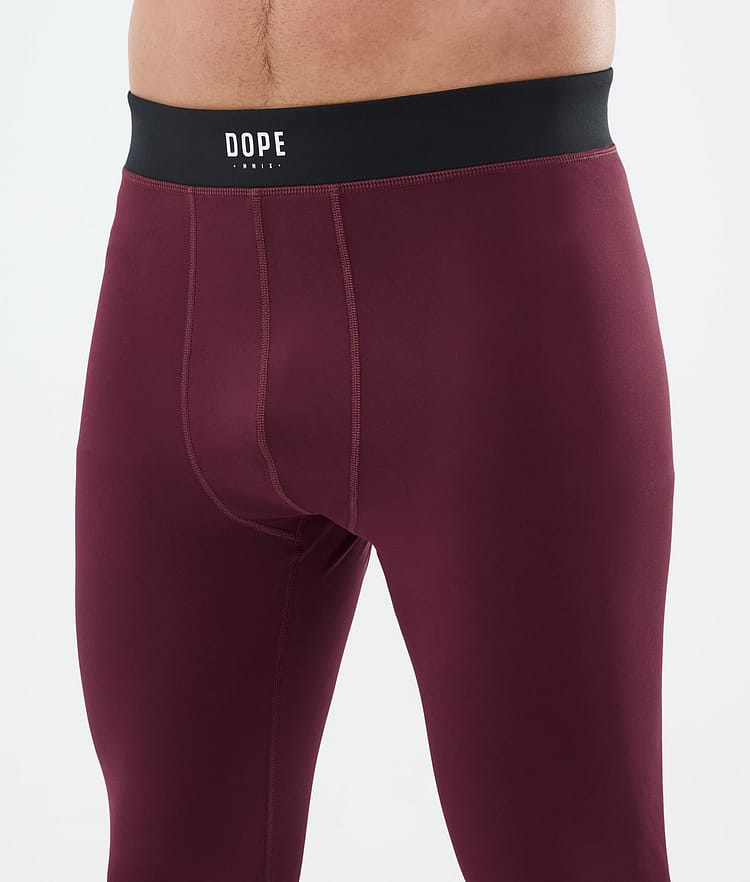 Snuggle Legginsy Termoaktywne Mężczyźni 2X-Up Burgundy, Zdjęcie 5 z 7