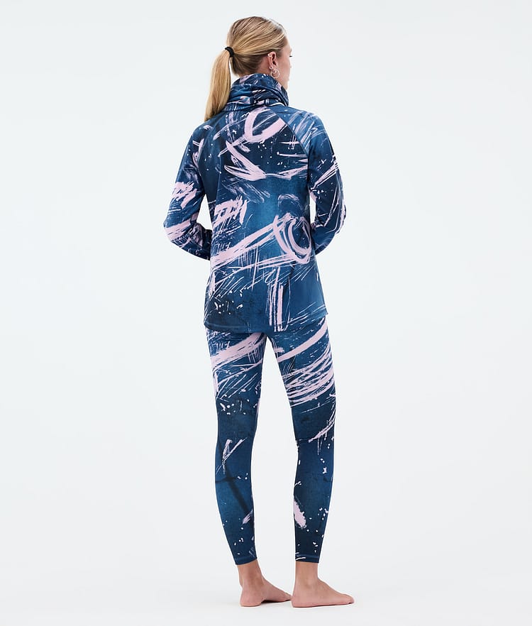 Snuggle W Base Layer Pant Women 2X-Up Carvings Pink, Image 4 of 7