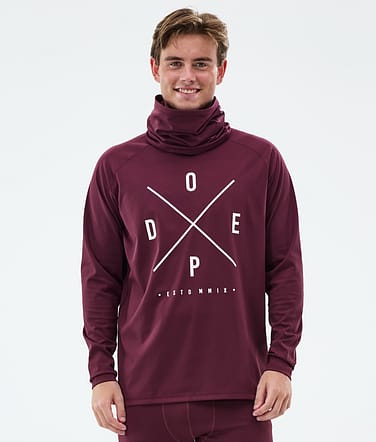 Snuggle Top Termiczny Mężczyźni 2X-Up Burgundy