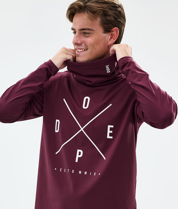 Snuggle Top Termiczny Mężczyźni 2X-Up Burgundy, Zdjęcie 2 z 7