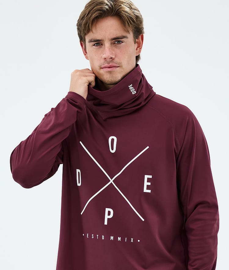 Snuggle Basislaag Top Heren 2X-Up Burgundy, Image 2 of 7