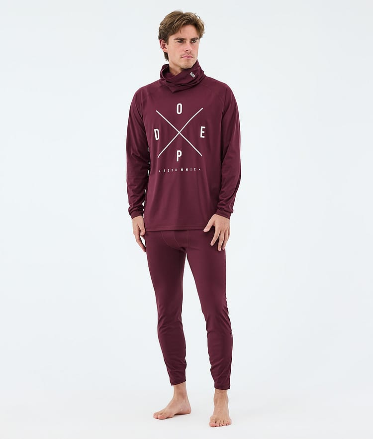 Snuggle Basislaag Top Heren 2X-Up Burgundy, Image 3 of 7