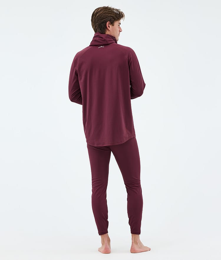 Snuggle Basislaag Top Heren 2X-Up Burgundy, Image 4 of 7