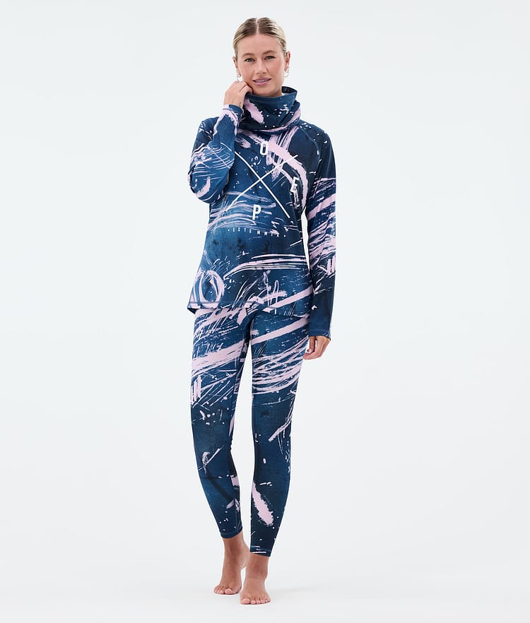 Snuggle W Base Layer Top Women 2X-Up Carvings Pink, Image 3 of 7