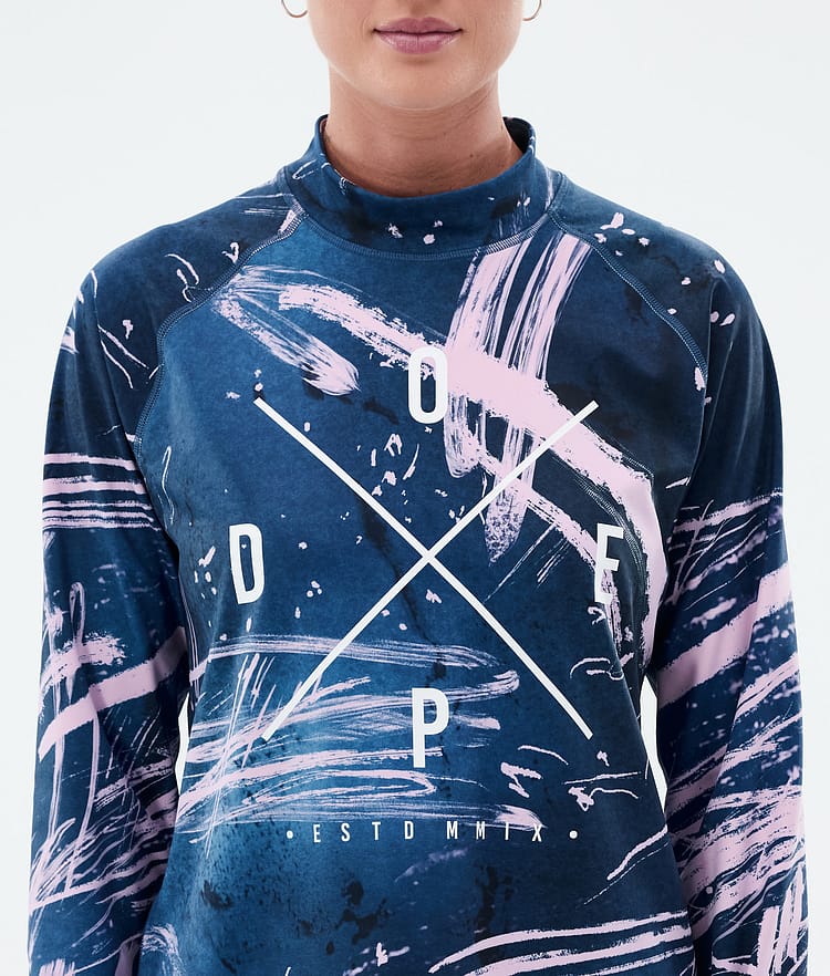 Snuggle W Base Layer Top Women 2X-Up Carvings Pink, Image 6 of 7