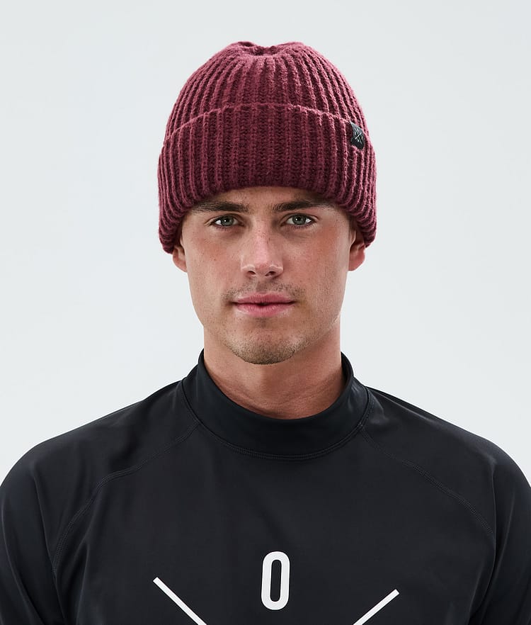 Chunky Beanie Burgundy, Image 2 of 3