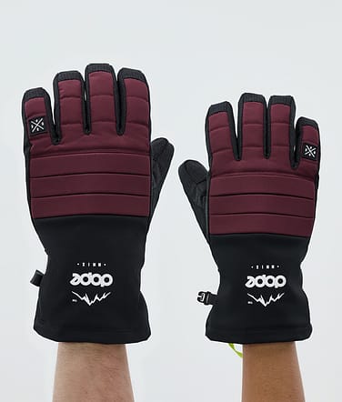 Ace Ski Gloves Burgundy
