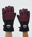 Ace Ski Gloves Men Burgundy