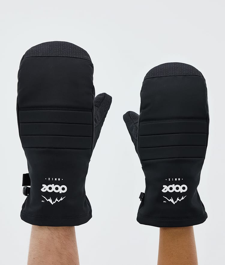 Ace Snow Mittens Black, Image 1 of 4