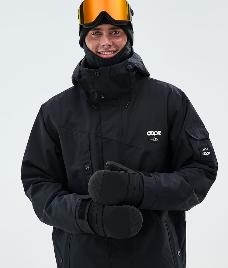 Ace Snow Mittens Black, Image 3 of 4