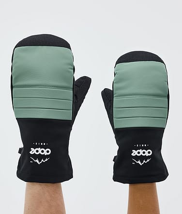 Ace Snow Mittens Faded Green