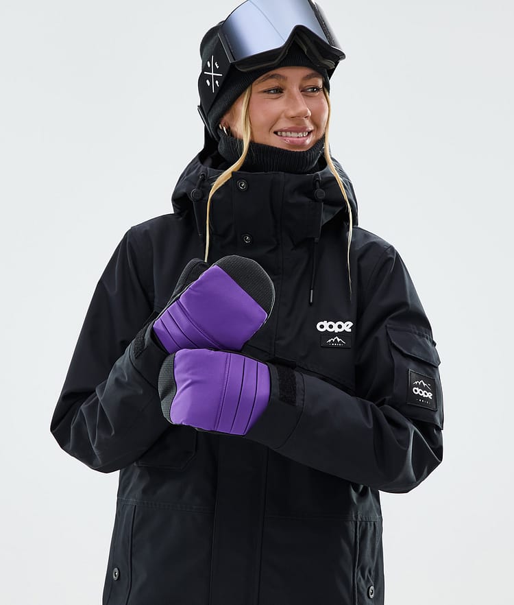 Ace Snow Mittens Vivid Purple, Image 3 of 4