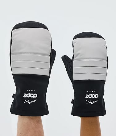 Ace Snow Mittens Light Grey