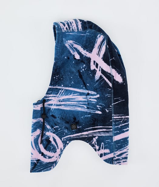 Cozy Hood II Facemask Carvings Pink