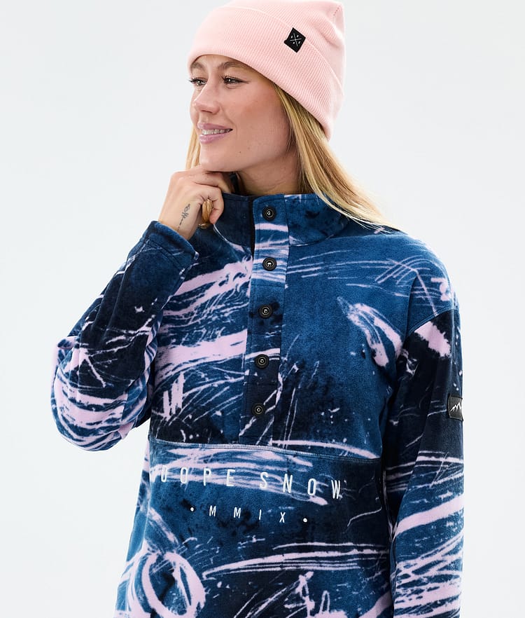 Comfy W Fleece Sweater Women Carvings Pink, Image 2 of 6