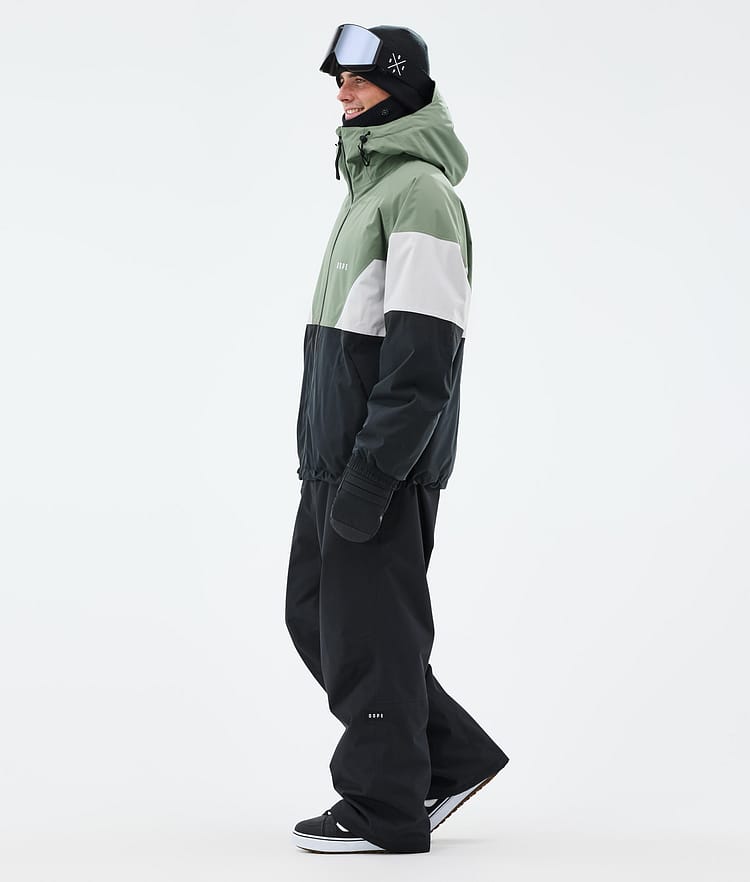 Spartan Snowboard Jacket Men Sport Moss Green/Light Grey/Black, Image 3 of 8