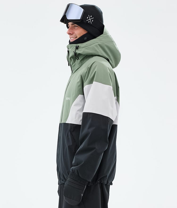 Spartan Snowboard Jacket Men Sport Moss Green/Light Grey/Black, Image 5 of 8