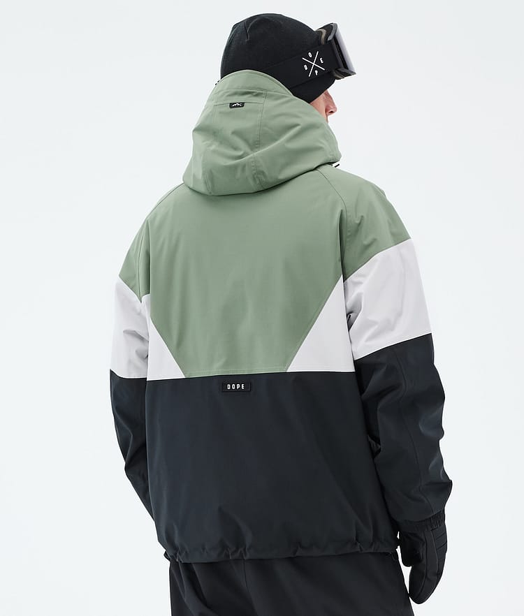 Spartan Snowboard Jacket Men Sport Moss Green/Light Grey/Black, Image 6 of 8