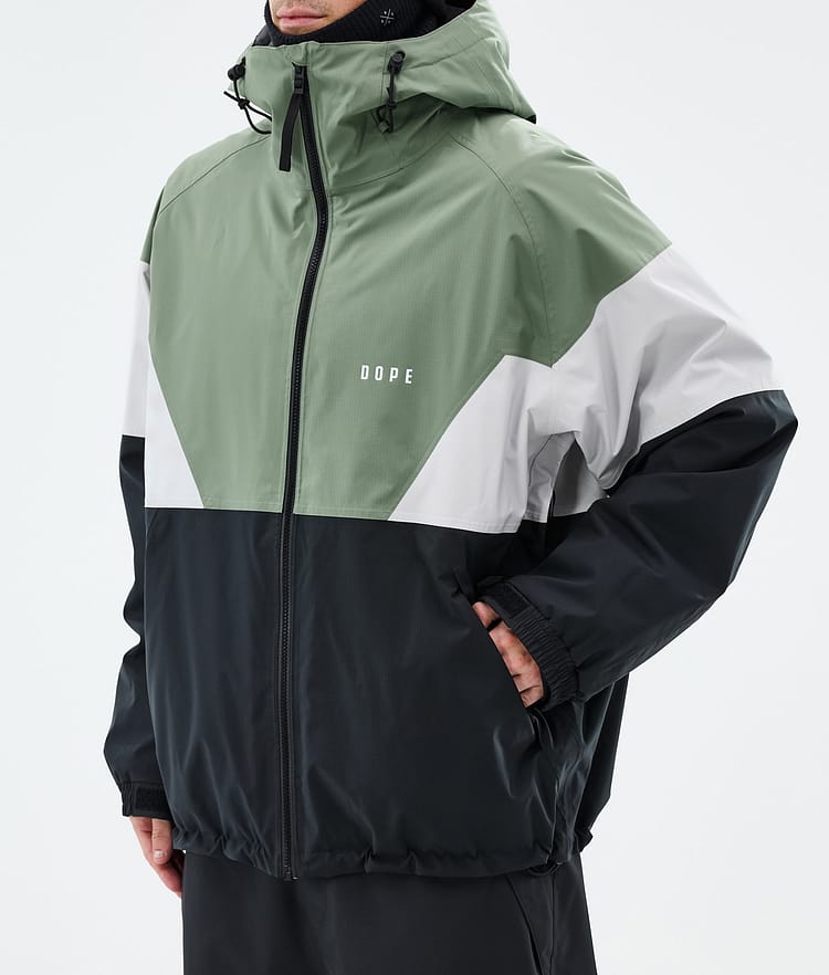 Spartan Snowboard Jacket Men Sport Moss Green/Light Grey/Black, Image 7 of 8