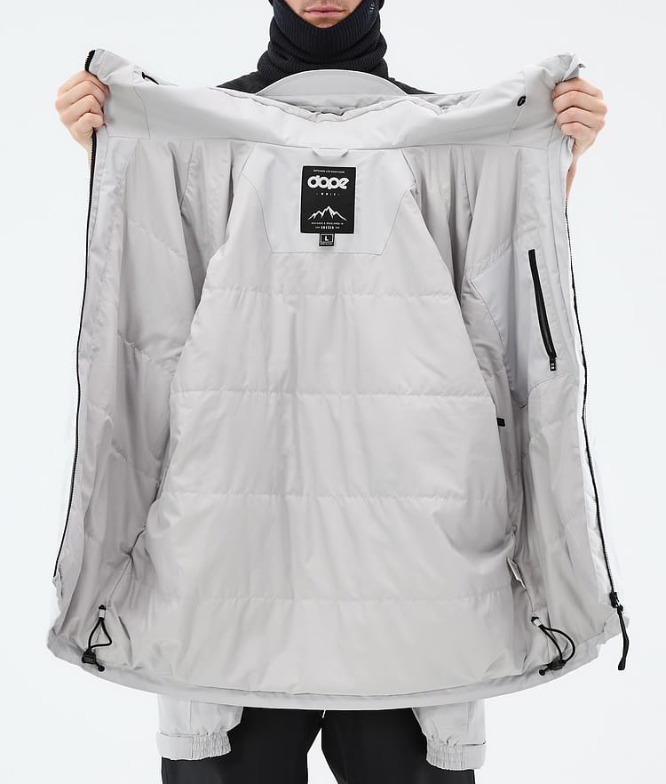 Spartan Chaqueta Snowboard Hombre Spike Light Grey/Black, Imagen 8 de 8