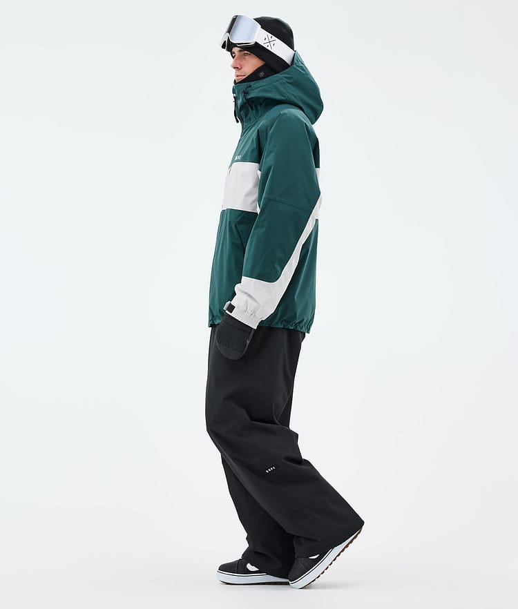 Spartan Chaqueta Snowboard Hombre Stripe Bottle Green/Light Grey, Imagen 3 de 8