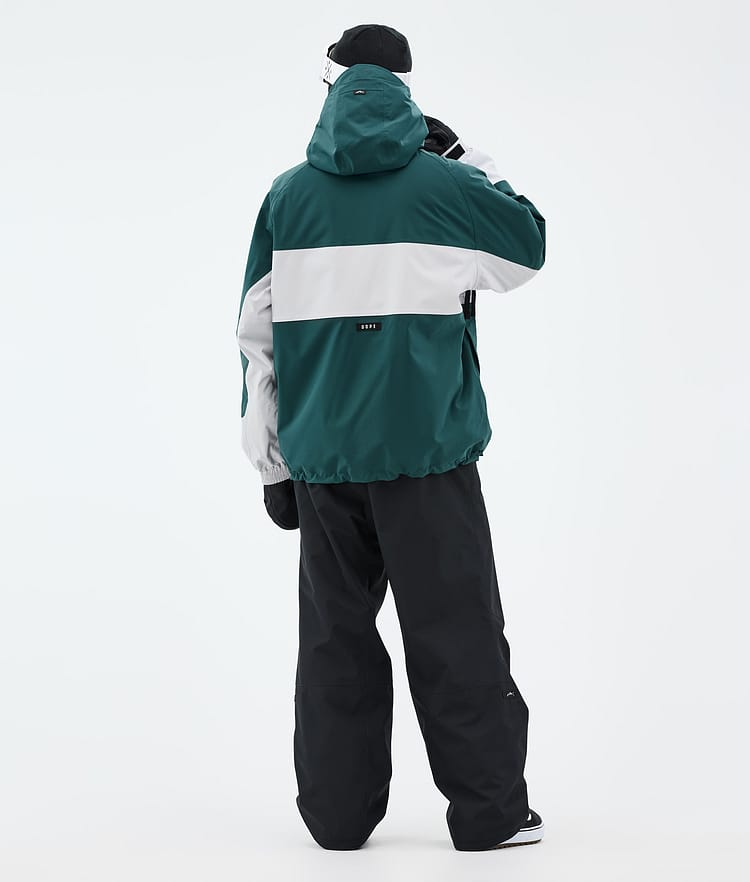 Spartan Chaqueta Snowboard Hombre Stripe Bottle Green/Light Grey, Imagen 4 de 8