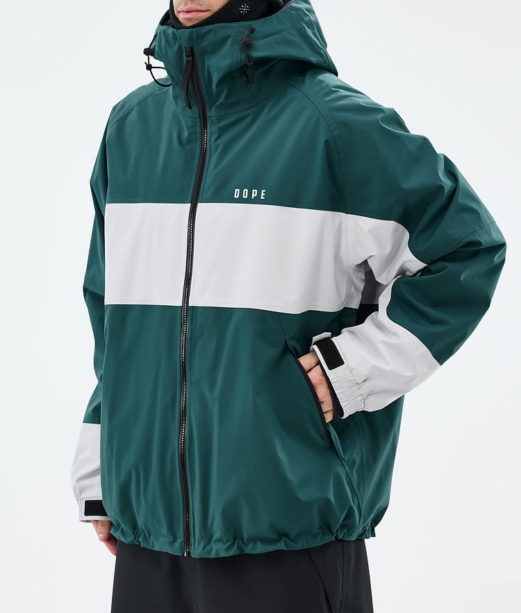Spartan Chaqueta Snowboard Hombre Stripe Bottle Green/Light Grey, Imagen 7 de 8