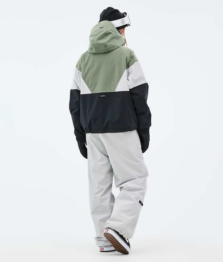 Spartan W Snowboard Jacket Women Sport Moss Green/Light Grey/Black, Image 4 of 8