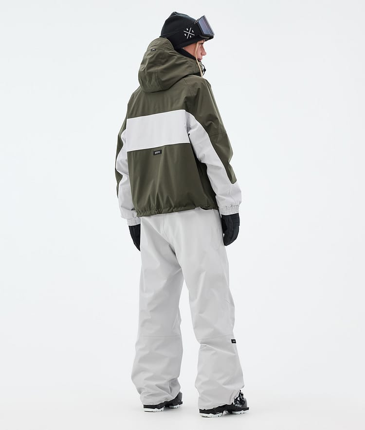 Spartan W Skijakke Dame Stripe Olive Green/Light Grey, Billede 5 af 9