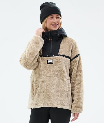 Uniform W Fleece Hoodie Femme Sand/Black