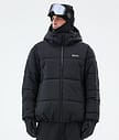 Puffer Snowboard Jacket Men Black
