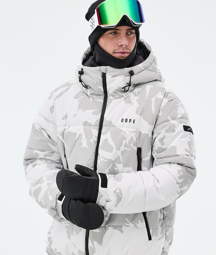 Puffer Veste Snowboard Homme Grey Camo, Image 2 sur 9