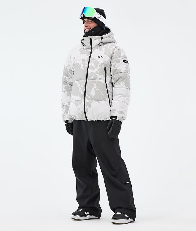 Puffer Veste Snowboard Homme Grey Camo, Image 3 sur 9