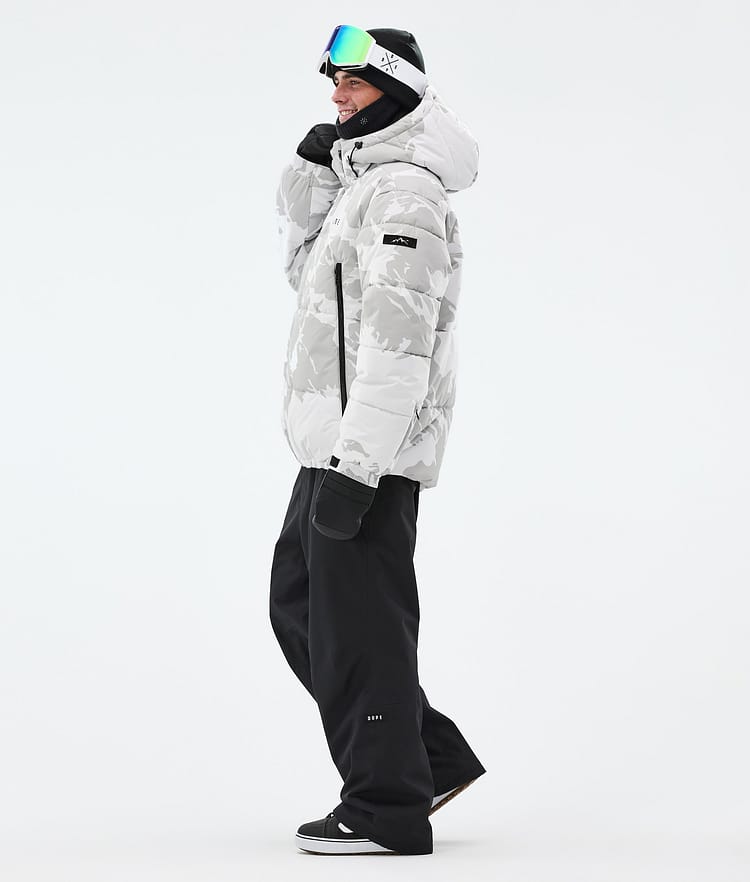 Puffer Veste Snowboard Homme Grey Camo, Image 4 sur 9