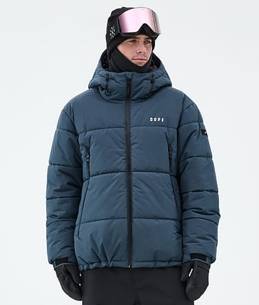 Puffer Ski jas Heren Metal Blue