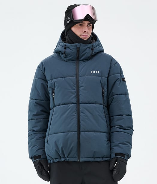 Puffer Veste Snowboard Homme Metal Blue