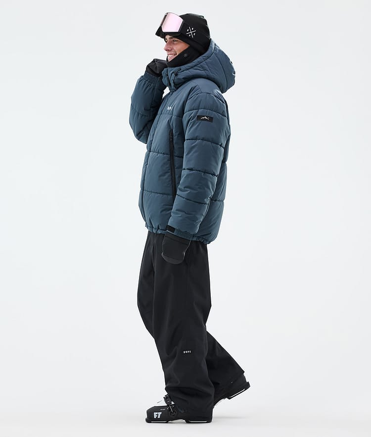 Puffer Ski Jacket Men Metal Blue, Image 4 of 9