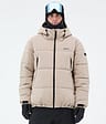Puffer Full Zip Snowboard jas Heren Sand