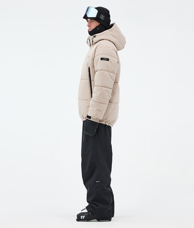 Puffer Ski Jacket Men Sand, Image 4 of 9