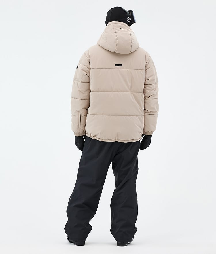 Puffer Ski Jacket Men Sand, Image 5 of 9