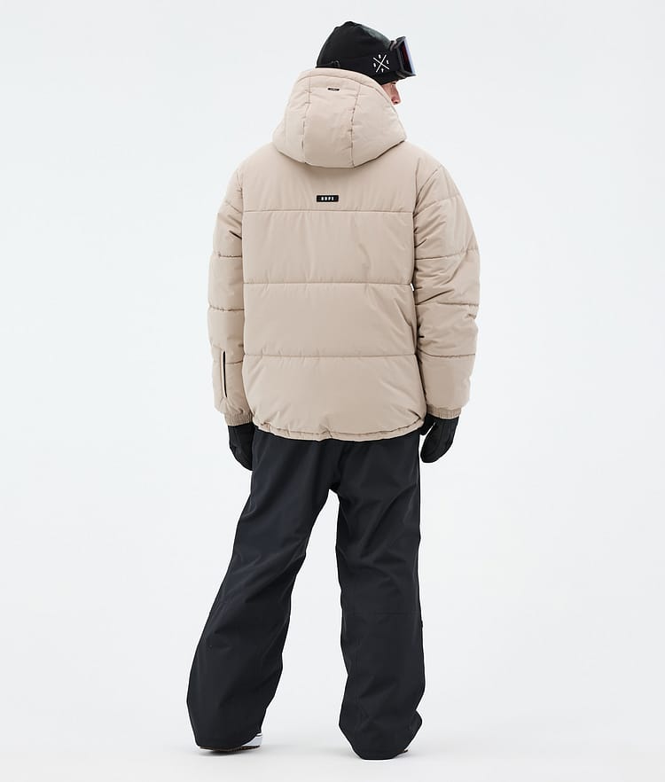 Puffer Snowboard Jacket Men Sand, Image 5 of 9